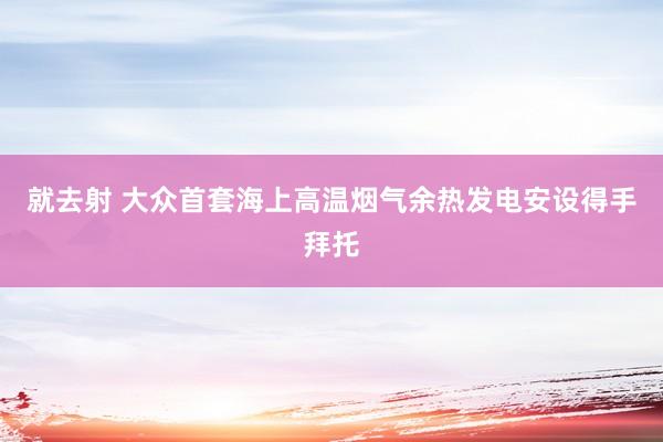 就去射 大众首套海上高温烟气余热发电安设得手拜托