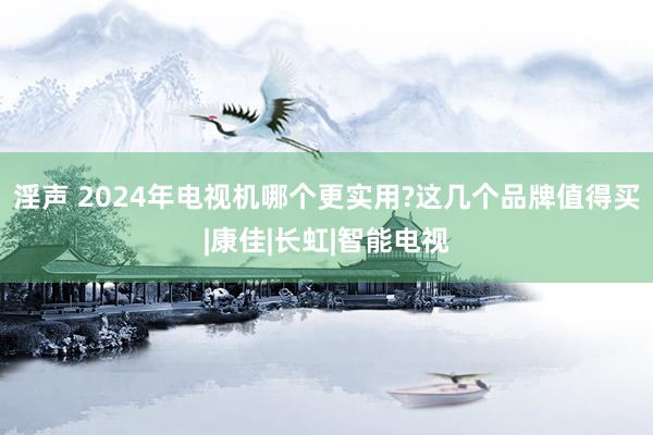 淫声 2024年电视机哪个更实用?这几个品牌值得买|康佳|长虹|智能电视